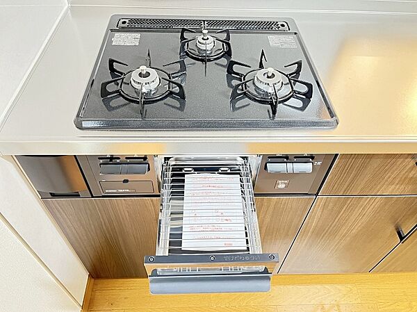 三口ガスコンロでお料理が一気にはかどりそう