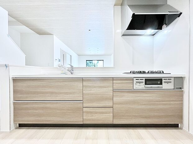 ゆとりあるキッチンではご家族と楽しくお料理ができます。