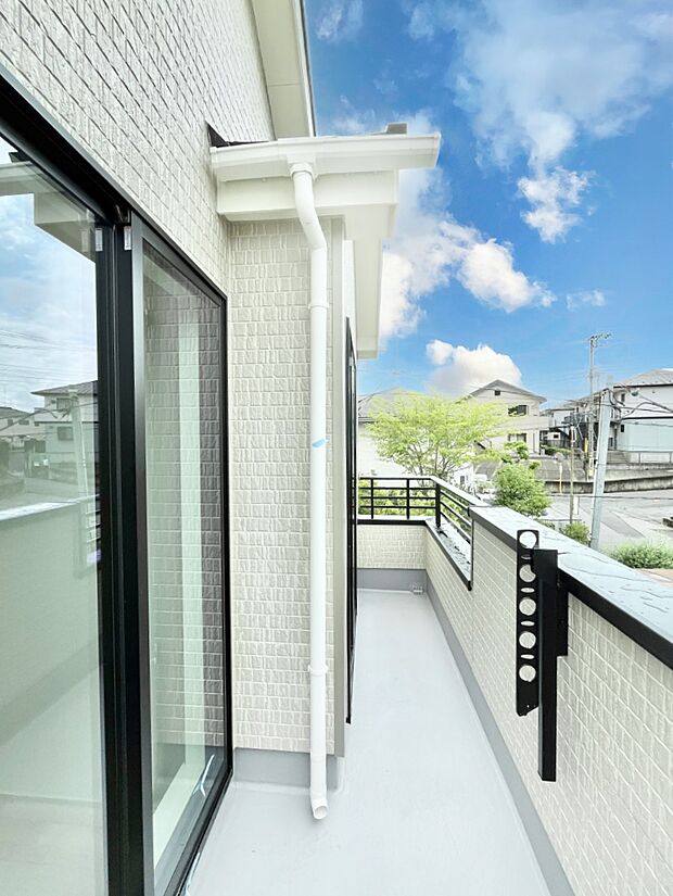風通しの良いバルコニー