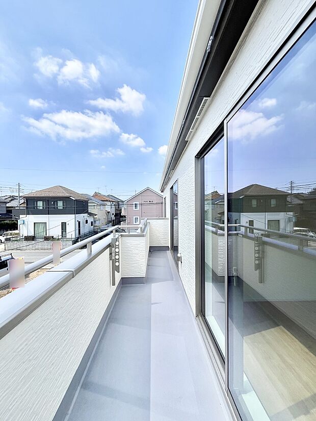 風通しの良いバルコニー