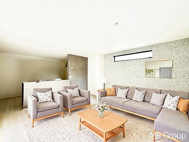 落ち着いた雰囲気のＬＤＫは家族みんなの快適空間※家具はCGです