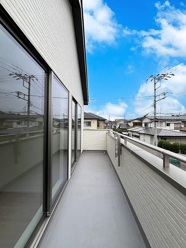 風通しの良いバルコニー