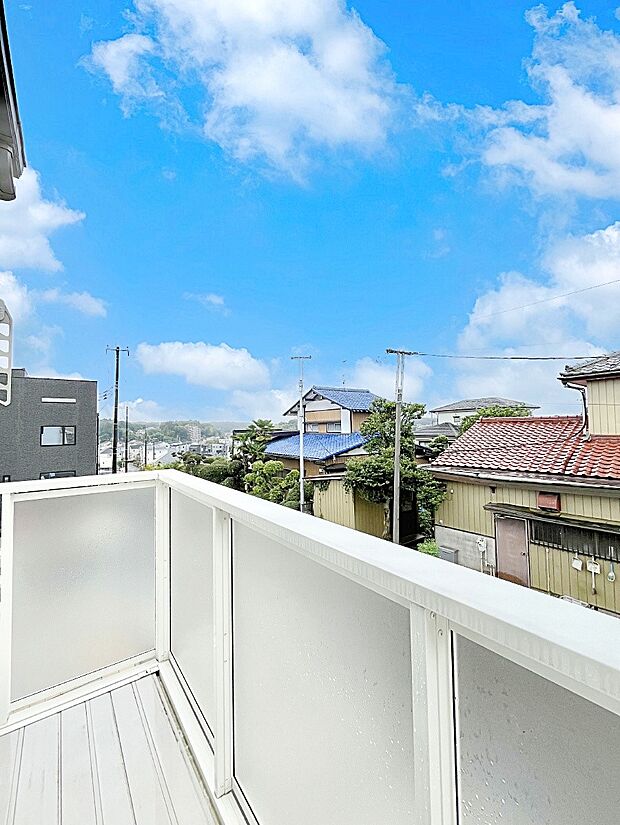 風通しの良いバルコニー 