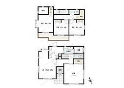 千葉市花見川区み春野2丁目　中古戸建て 4SLDKの間取り