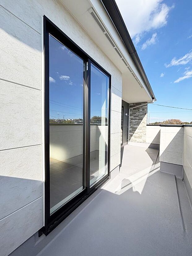 風通しの良いバルコニー