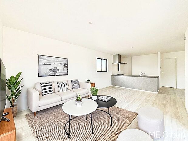 落ち着いた雰囲気のＬＤＫは家族みんなの快適空間※家具はCGです