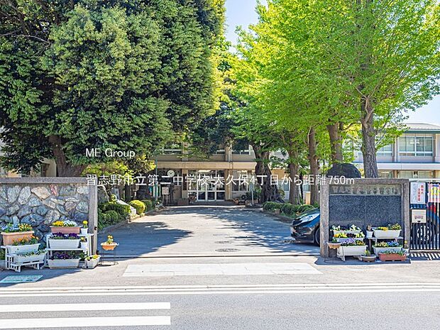中学校 750m 習志野市立第二中学校