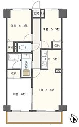 ロイヤルステージ本千葉 3LDKの間取図画像