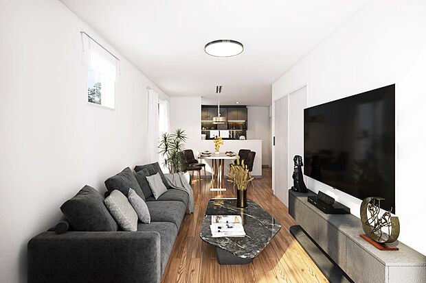 ご家族の賑やかな話し声で包まれる明るいリビング ※イメージ図です