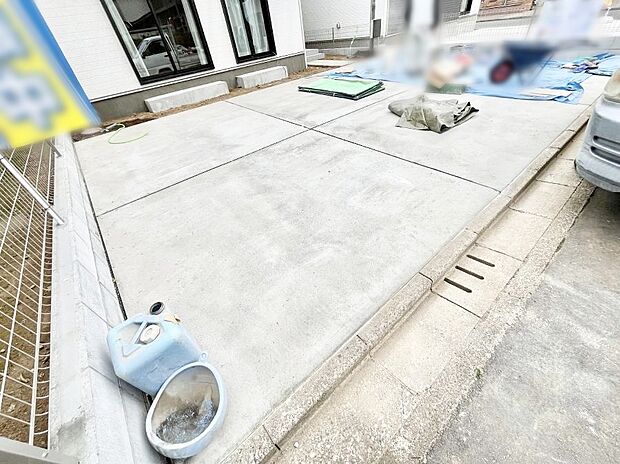 並列2台駐車可能なゆとりのカースペース