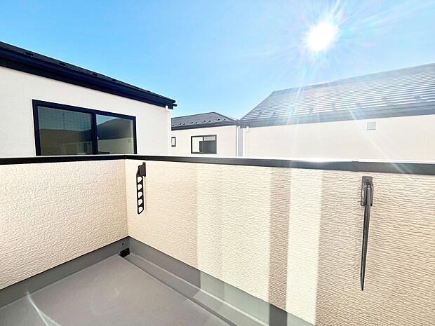 風通しの良いバルコニー