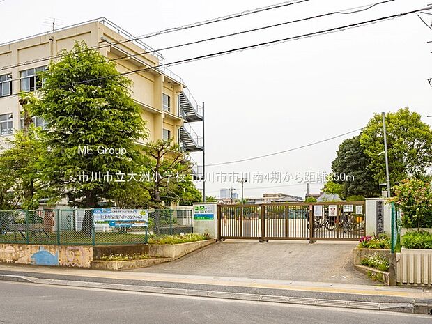 小学校 850m 市川市立大洲小学校