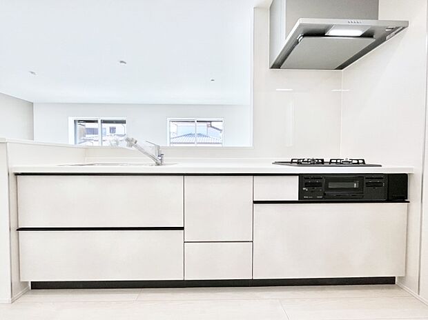 ゆとりあるキッチンではご家族と楽しくお料理ができます。