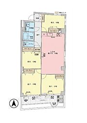 真間パレスマンション 4LDKの間取図画像