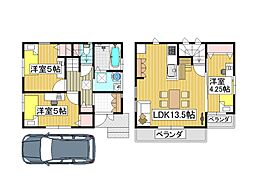 松戸市八ケ崎6丁目 新築一戸建て 全1棟