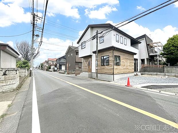 前面道路はきちんと整備されています