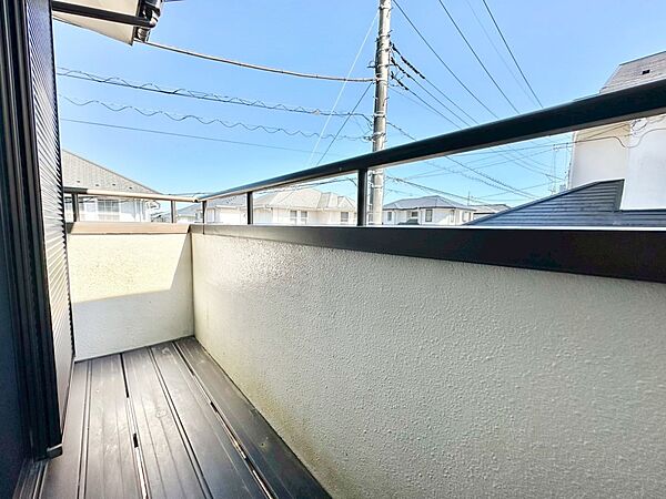 風通しの良いバルコニー