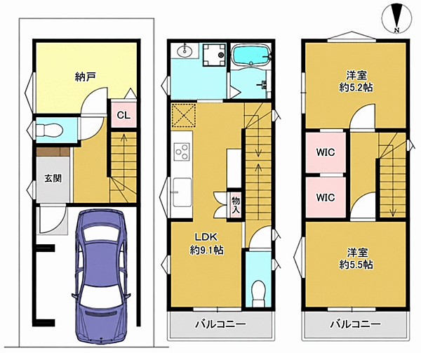 間取りを拡大表示