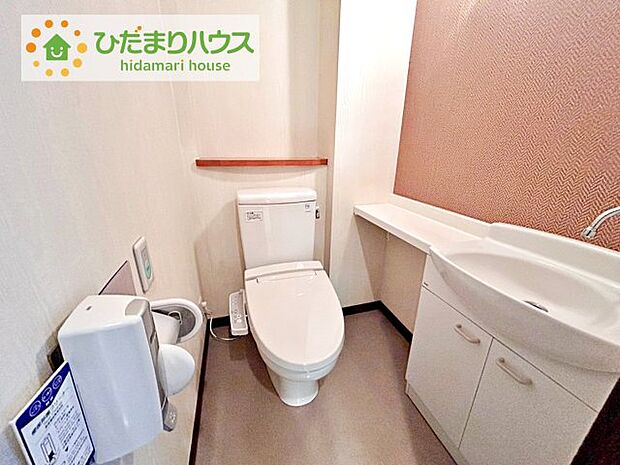 トイレには専用の手洗いカウンター(^^♪