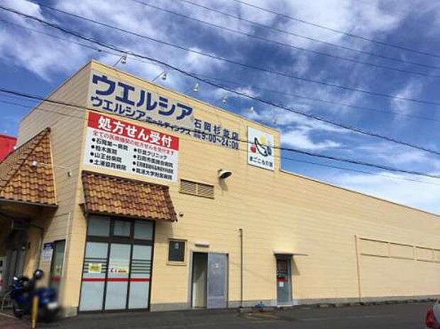 【ドラッグストア】ウエルシア　石岡杉並店まで352ｍ