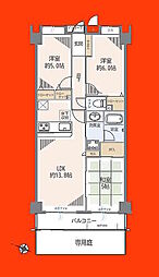 ダイアパレス蘇我 3LDKの間取図画像