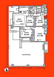 ソフィア柏公園1号棟 4LDKの間取図画像