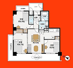 ファミール松戸リバーステージ 3LDKの間取図画像