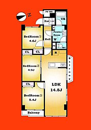 間取図画像 3LDK