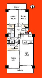 間取図画像 3LDK