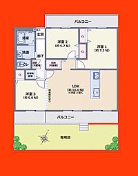 間取図画像 3LDK