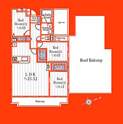 間取図画像 3LDK