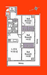ライフプラザ六実 3LDKの間取図画像