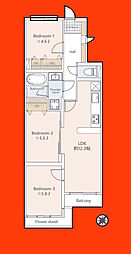 ライオンズマンション市川行徳 3LDKの間取図画像