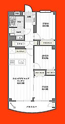 稲毛東映マンションB棟 3LDKの間取図画像