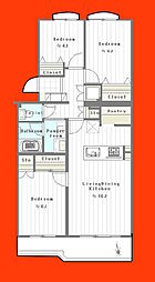 佐倉グリーンコープ 3LDKの間取図画像