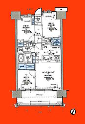 ワザック柏の葉キャンパス 3LDKの間取図画像