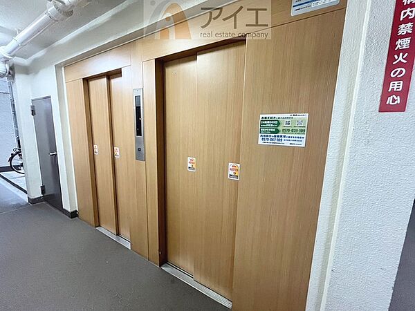 清掃も行き届いたエレベーターホール