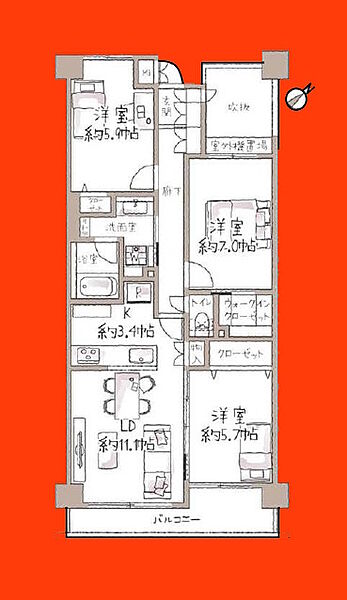 間取り：312001307881