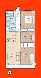 ルネ西船橋1号棟 3LDKの間取図画像