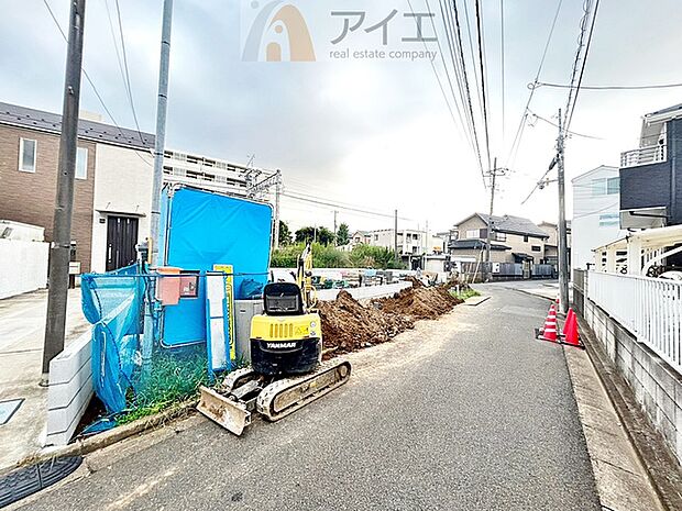 車の通りも少ない閑静な住宅地