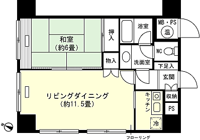 1LDK 間取り