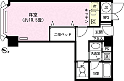 西武ヴィラ苗場クリスタル1号館 ワンルームの間取図画像