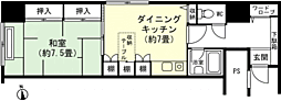 スポーツメント湯沢2B棟 1DKの間取図画像