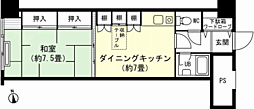 スポーツメント湯沢2B棟 1DKの間取図画像