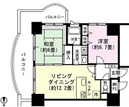 ホワイトプラザ湯沢フォーレ2 2LDKの間取図画像