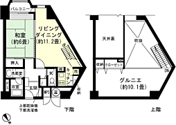 西武ヴィラ苗場クリスタル1号館 1LDKの間取図画像