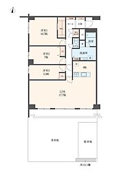 OTC北橋グランドコーポ 3LDKの間取図画像