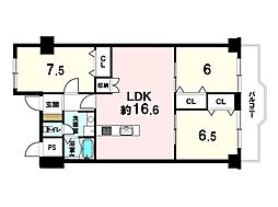 間取図画像 3LDK