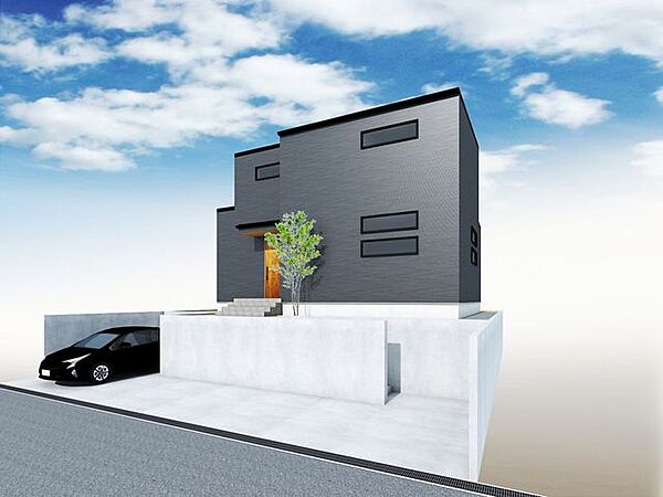 キッチンの横にランドリールームがあるなど家事同線が考えられた建物プランです♪