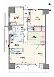 ライオンズガーデン水無瀬グランリバー 4LDKの間取図画像